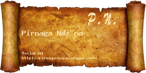 Pirnaga Nóna névjegykártya